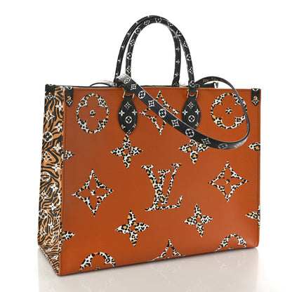 Louis Vuitton Monogram Giant Jungle Onthego GM Black 3 of 9