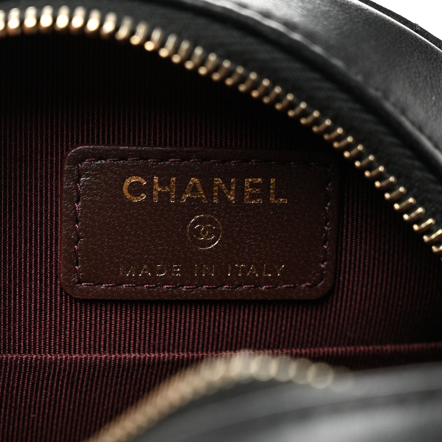 Chanel Lambskin Quilted Round Clutch With Chain Black 6 of 10