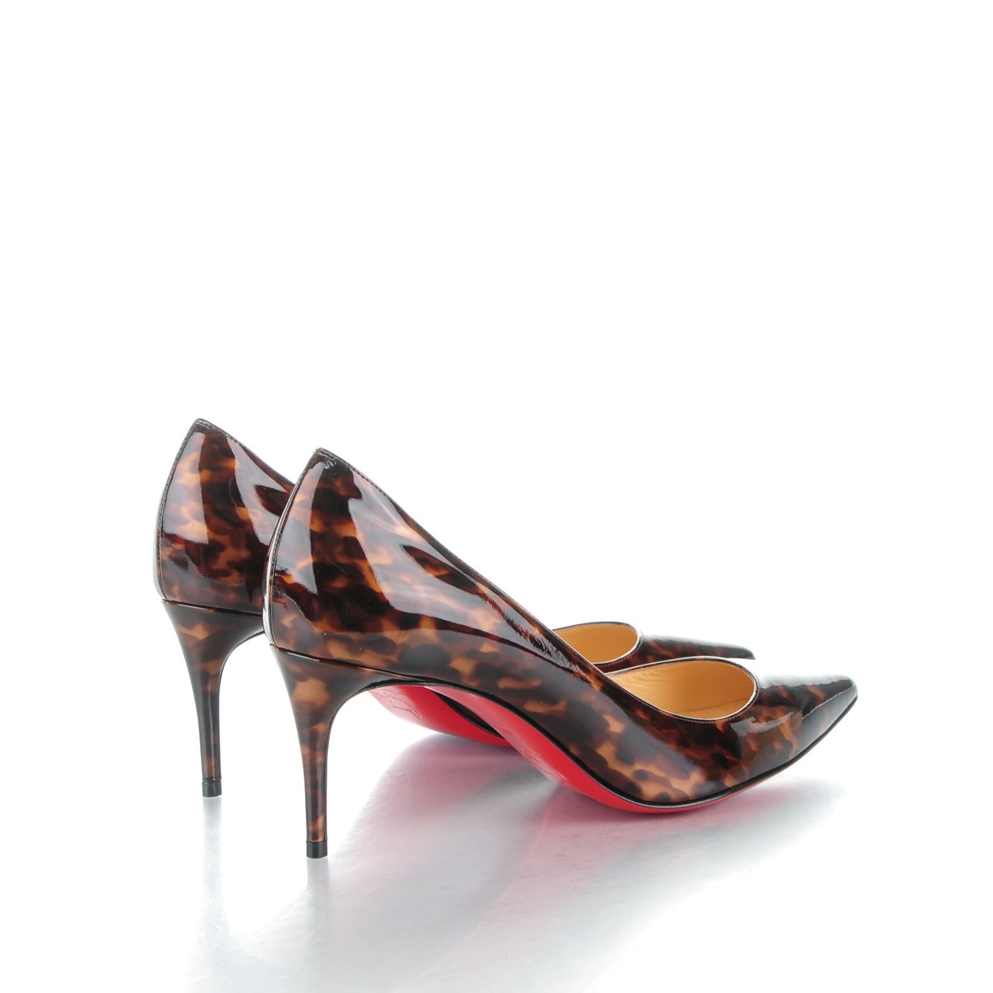 CHRISTIAN LOUBOUTIN Patent Tartaruga Decollete 554 70 Pumps 36 Testa Di Moro