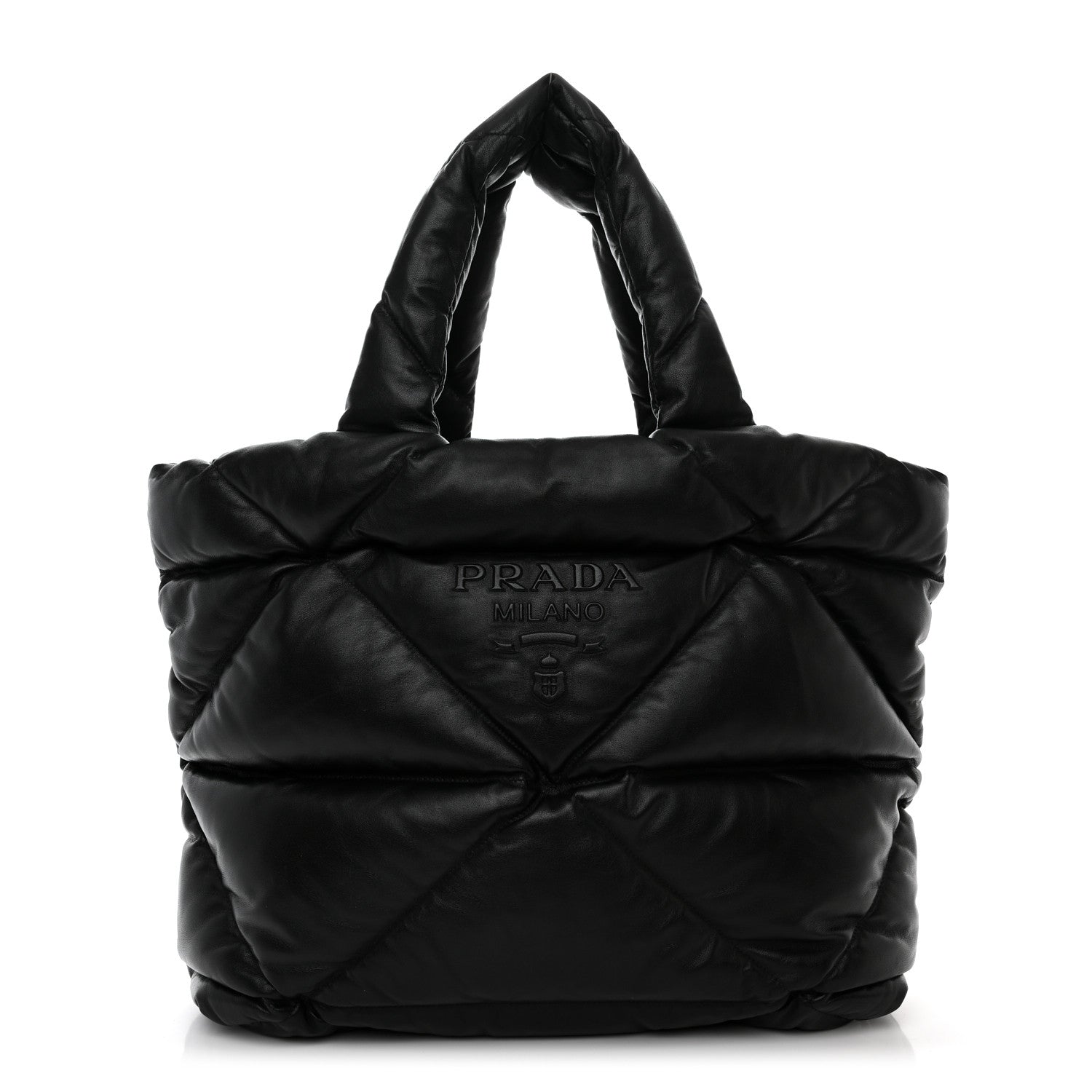 Prada Nappa Padded System Tote Bag Black 1 of 9
