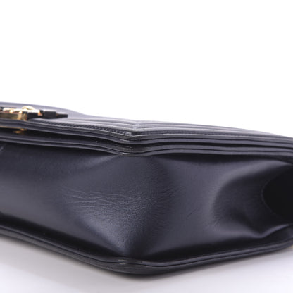 Chanel Lambskin Embossed New Medium Boy Cube Flap Navy 7 of 10