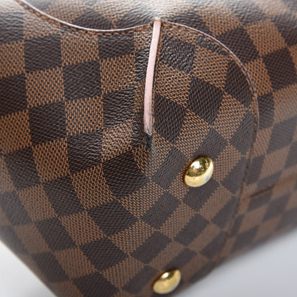 Louis Vuitton Damier Ebene Caissa Hobo Rose Ballerine 9 of 13