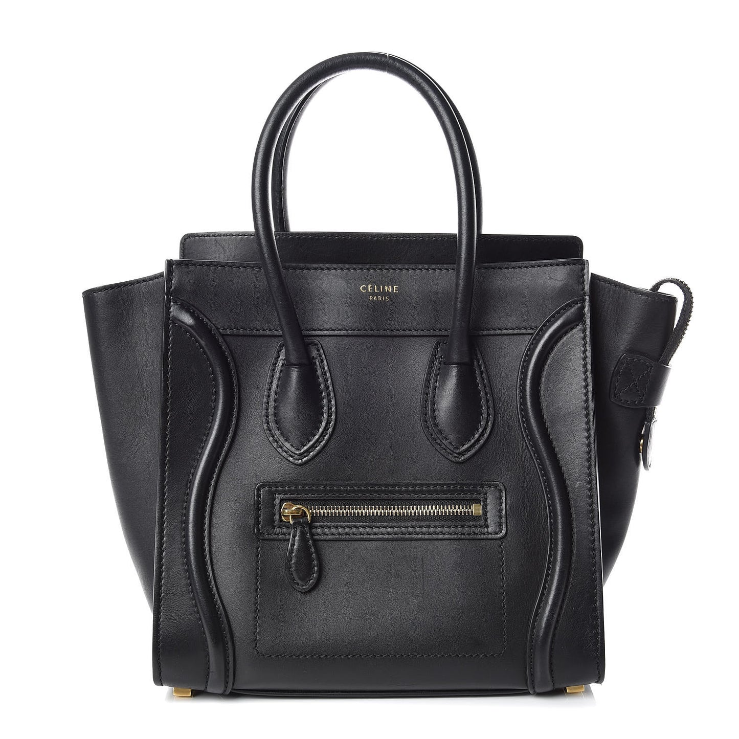 Smooth Calfskin Micro Luggage Black