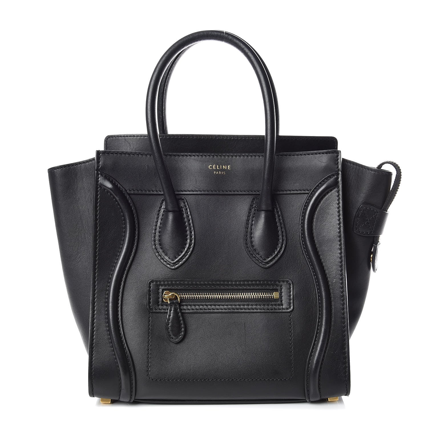 Celine Smooth Calfskin Micro Luggage Black 1 of 10