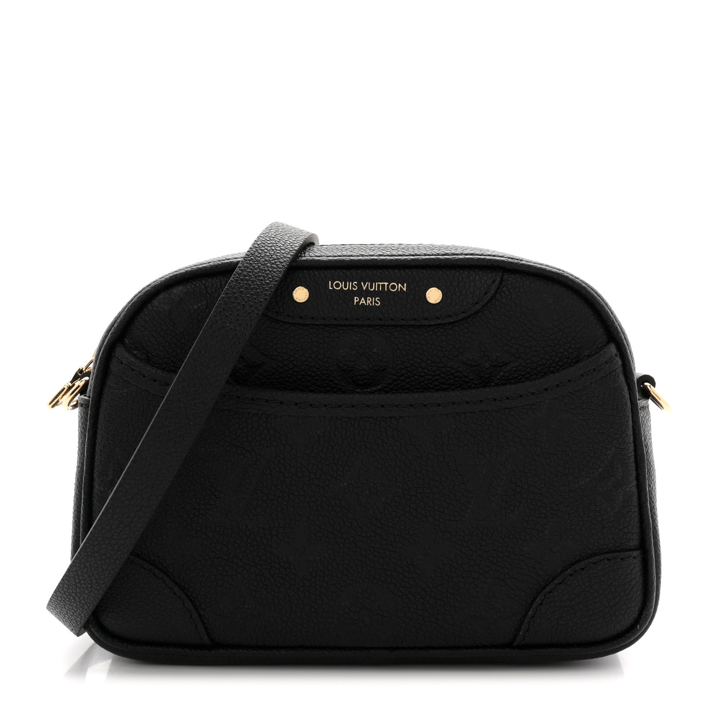 Empreinte Monogram Tiny Camera Bag Black