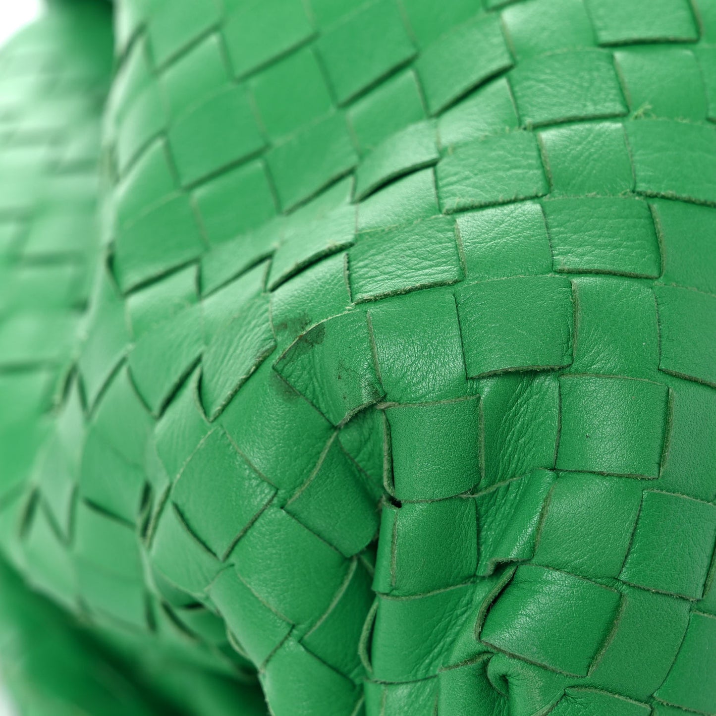 Nappa Maxi Intrecciato The Pouch Oversized Clutch Racing Green