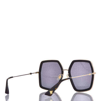 Gucci Acetate Oversize Square Frame GG0106S Sunglasses Black 4 of 7