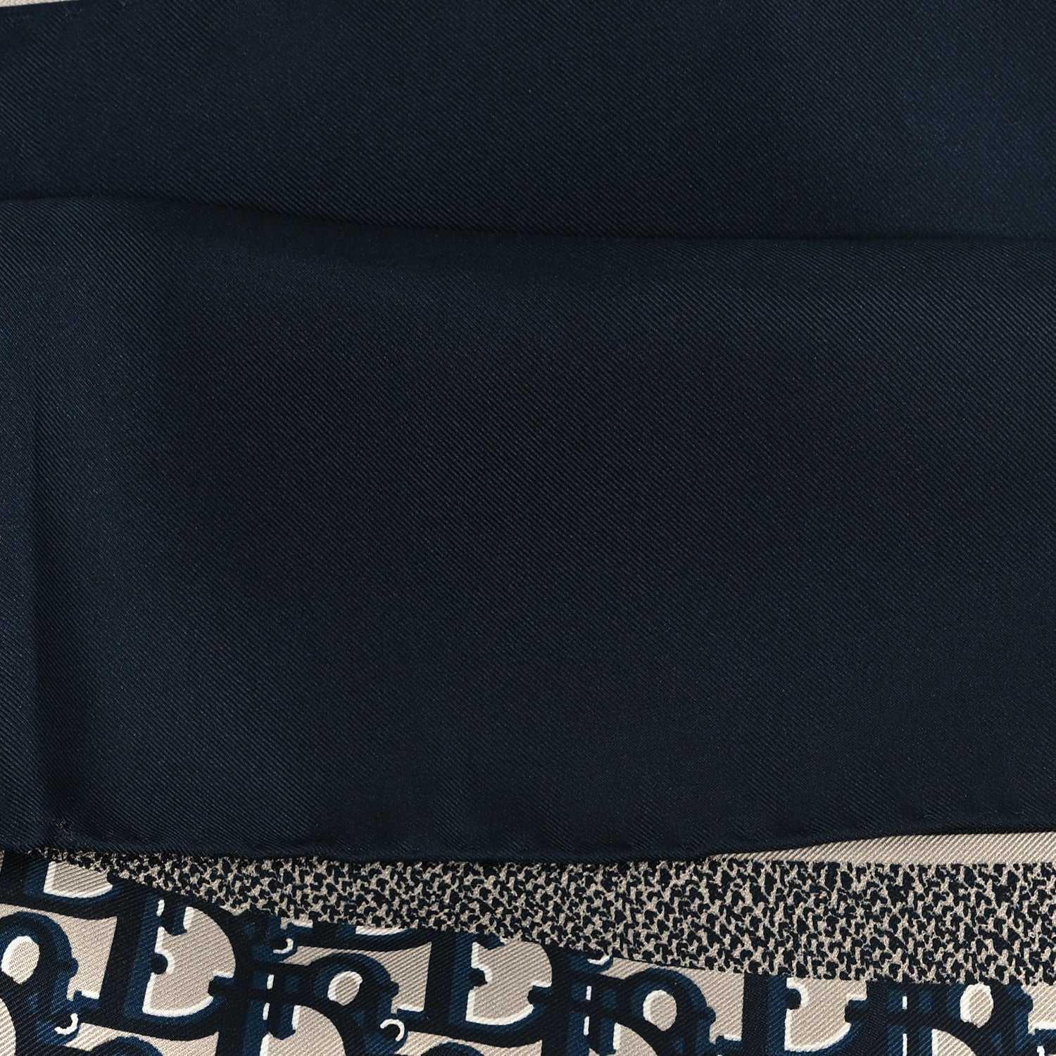 Christian Dior Silk Oblique Scarf Blue 4 of 4