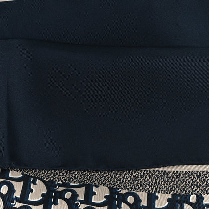 Christian Dior Silk Oblique Scarf Blue 4 of 4
