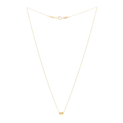 Tiffany 18K Yellow Gold 6.5mm Elsa Peretti Bean Pendant Necklace 2 of 3