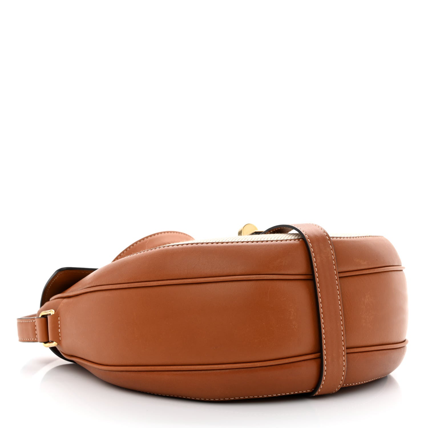 Celine Textile Natural Calfskin Medium Besace 16 Tan 4 of 10
