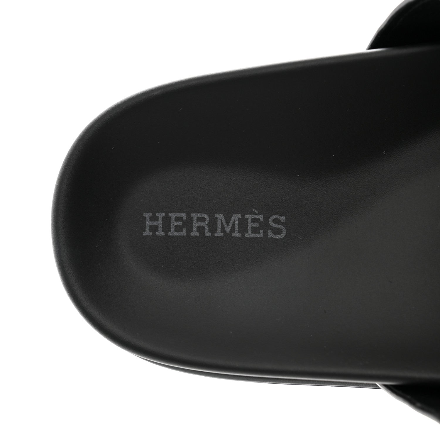Hermes Calfskin Womens Chypre Sandals 37 Black 7 of 9