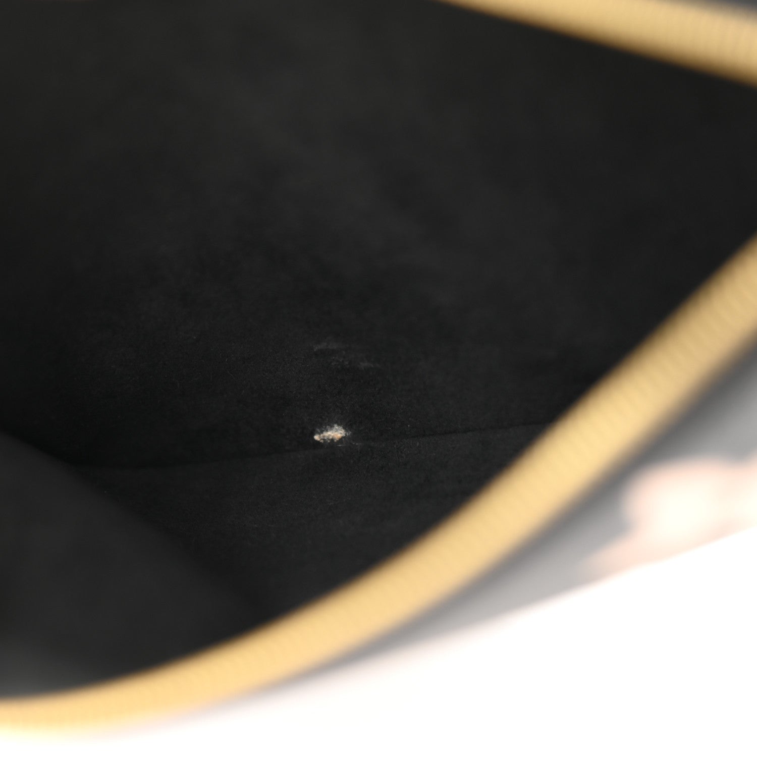 Louis Vuitton Empreinte Monogram Giant Double Zip Pochette Black Cream 7 of 9