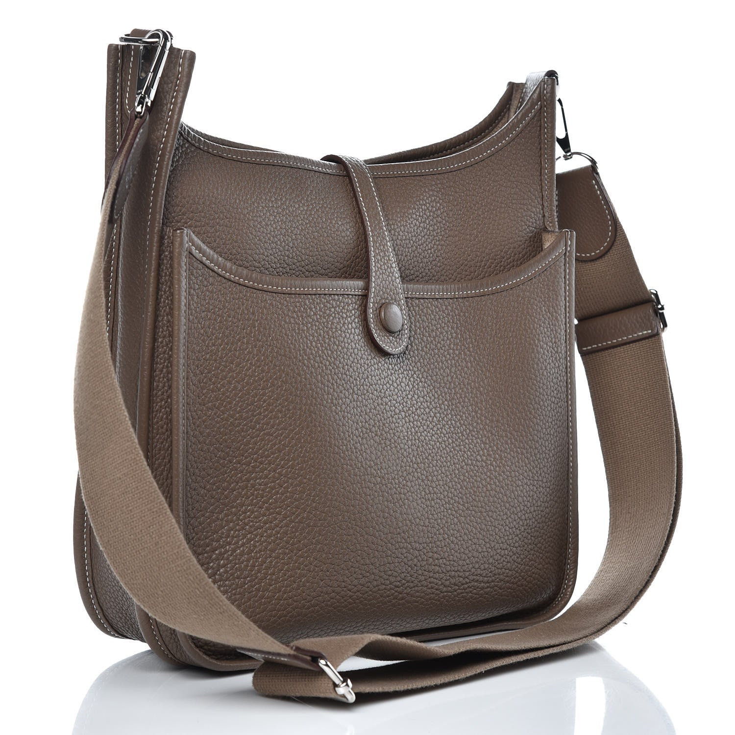 Hermes Taurillon Clemence Evelyne III PM Etoupe 3 of 11