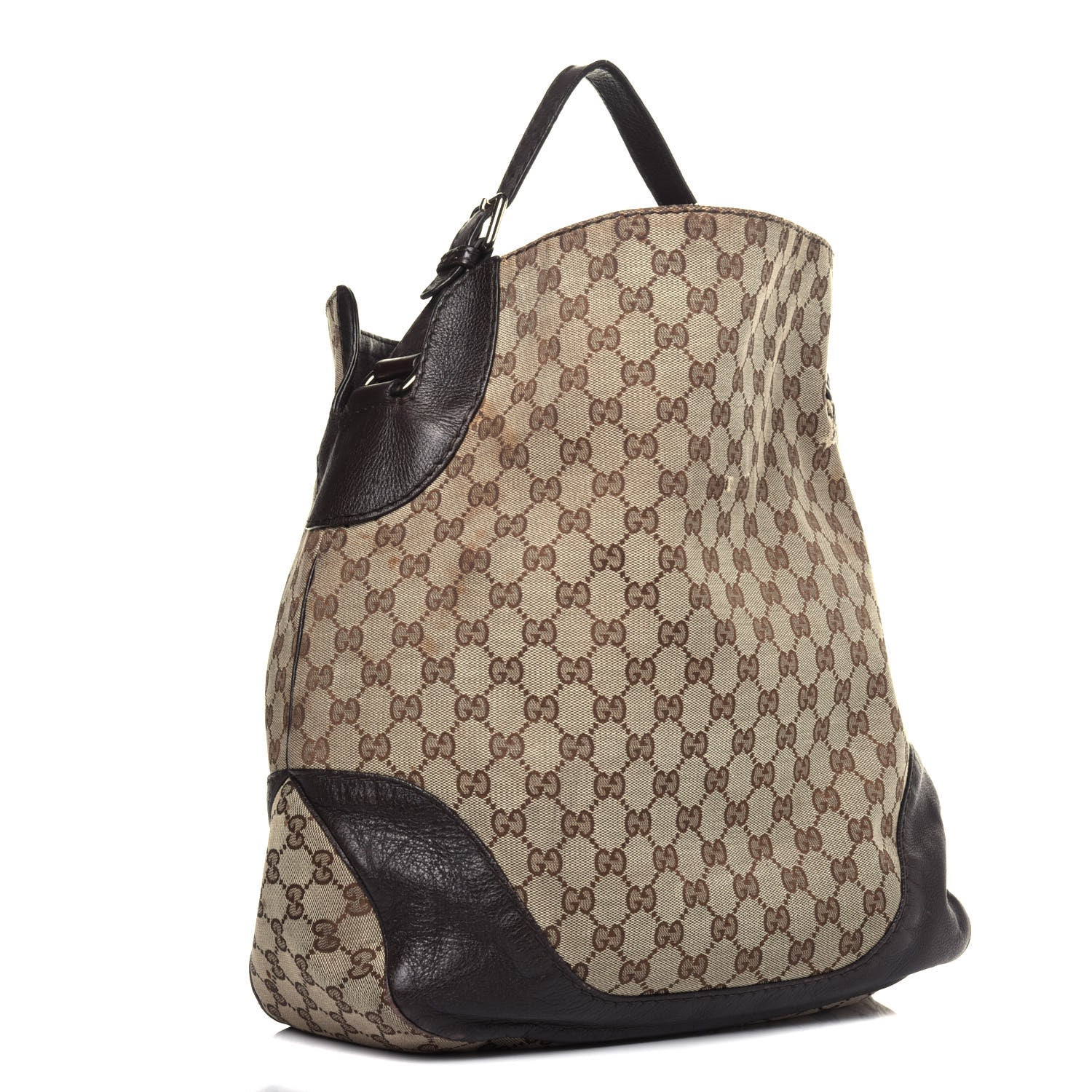 Gucci Monogram Charlotte Medium Hobo Brown 3 of 29