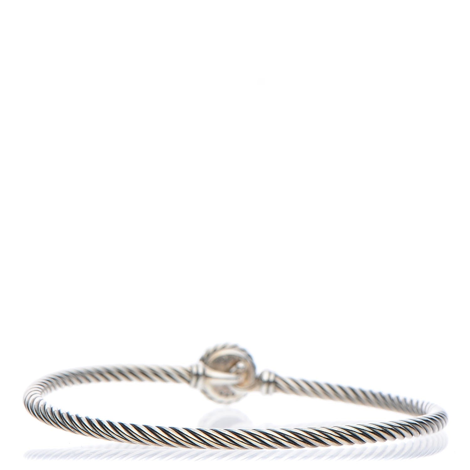 David Yurman Sterling Silver Pearl 3mm Chatelaine Bracelet 3 of 4