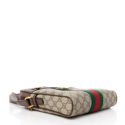 Gucci GG Supreme Monogram Web Small Ophidia Messenger Bag Brown 4 of 11