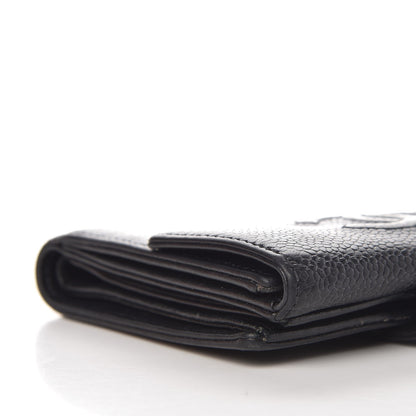 Chanel Caviar Timeless CC Compact French Wallet Black 12 of 15