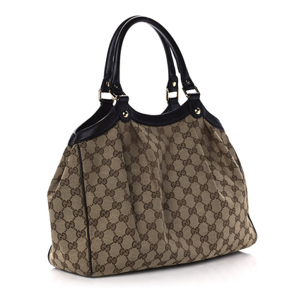 Gucci Monogram Medium Sukey Tote Dark Brown 3 of 12