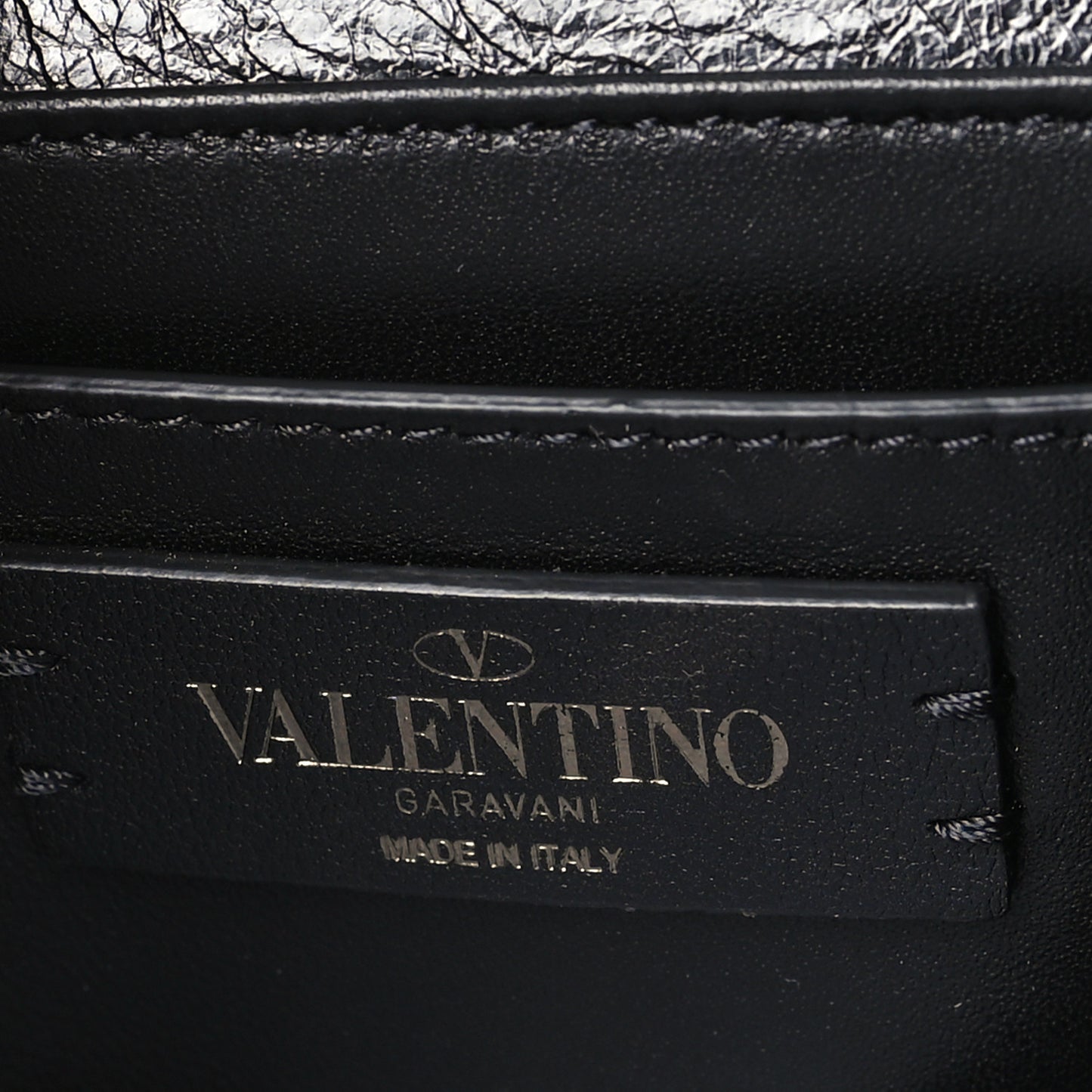 Brushed Calfskin Small Supervee Crossbody Bag Black