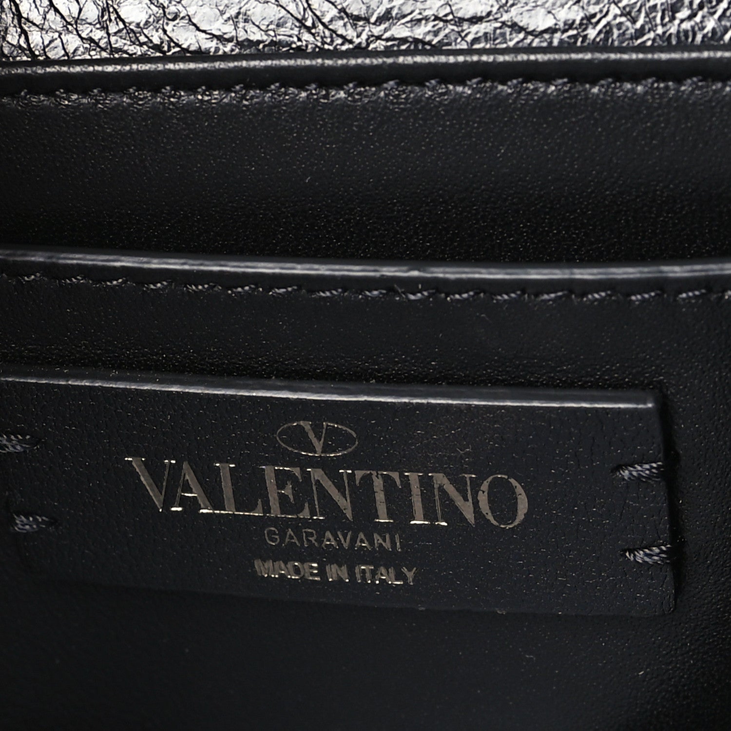 Valentino Garavani Brushed Calfskin Small Supervee Crossbody Bag Black 6 of 8