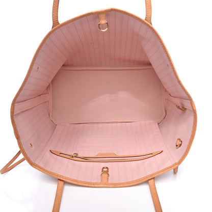 Louis Vuitton Damier Azur Neo Neverfull MM Rose Ballerine 5 of 15
