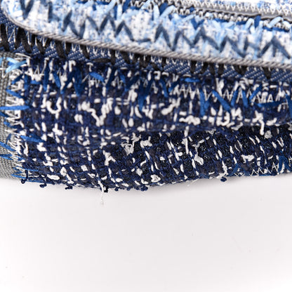 Chanel Denim Tweed Patchwork Jumbo Single Flap Blue 13 of 13