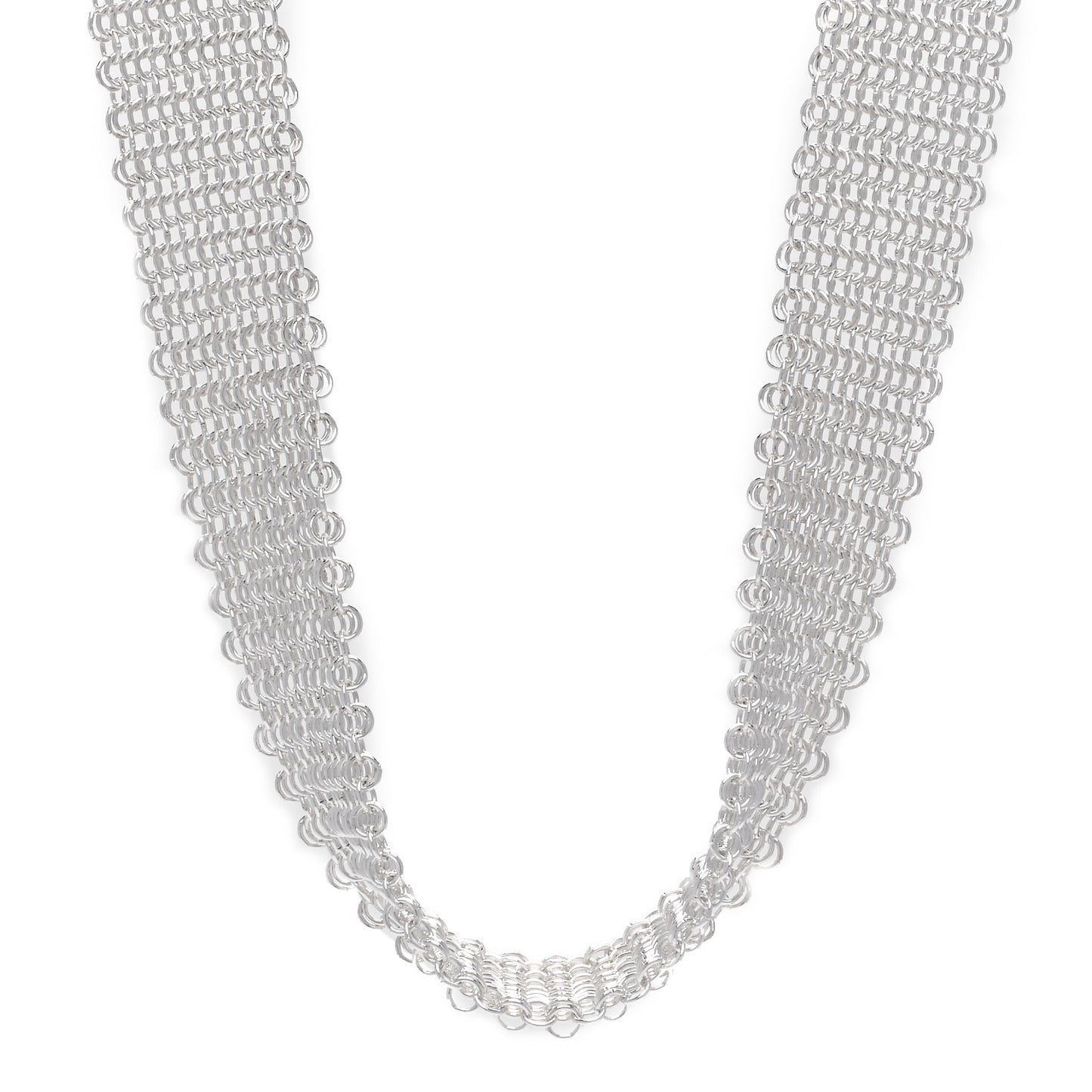 Sterling Silver Elsa Peretti Mesh Necklace