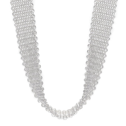 Tiffany Sterling Silver Elsa Peretti Mesh Necklace 1 of 6