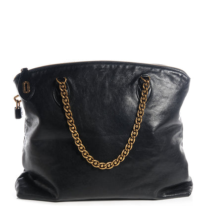Louis Vuitton Cuir Boudoir Lockit Chain Black 1 of 8