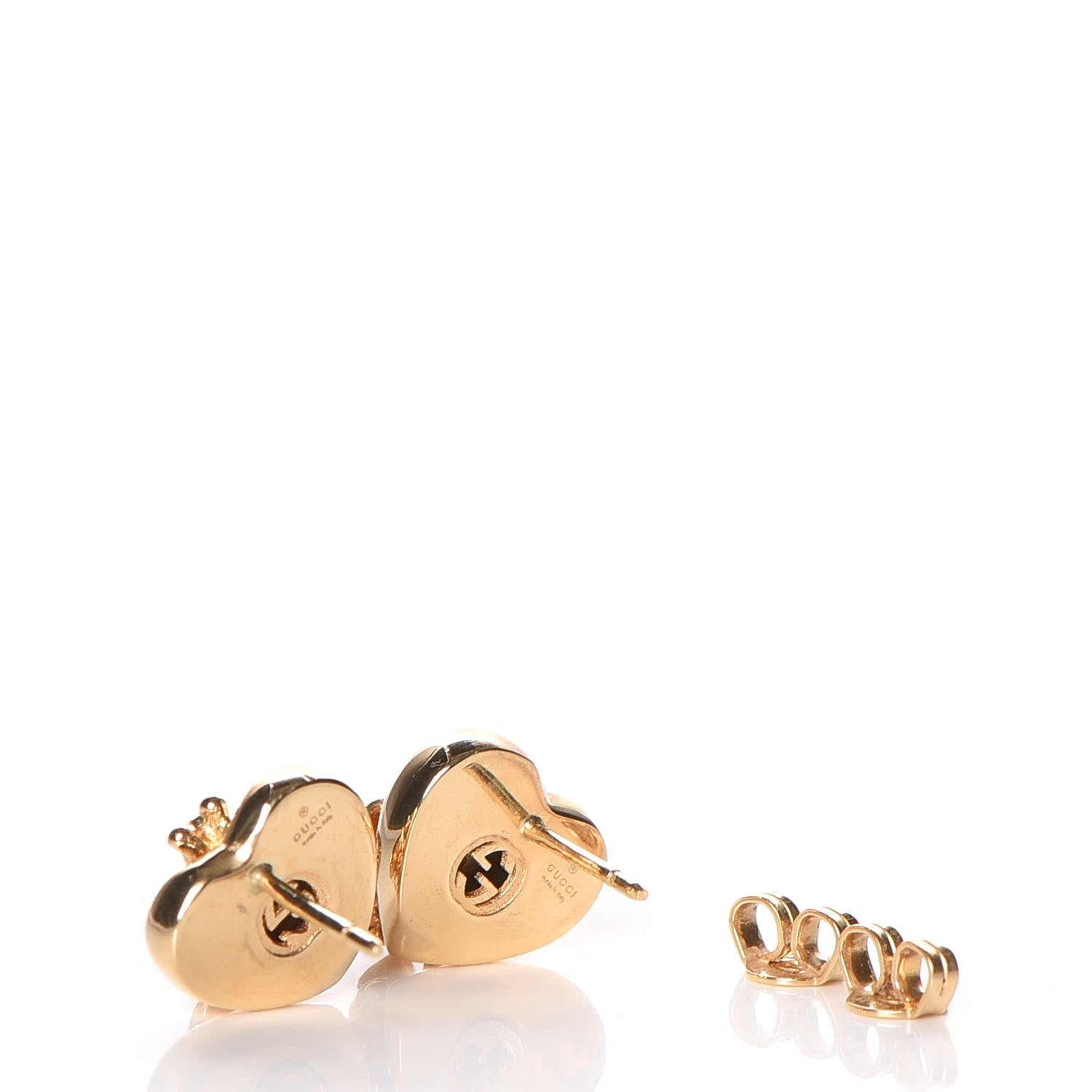 Gucci 18K Yellow Gold Le Marche Des Merveilles Bee Motif Earrings 3 of 5