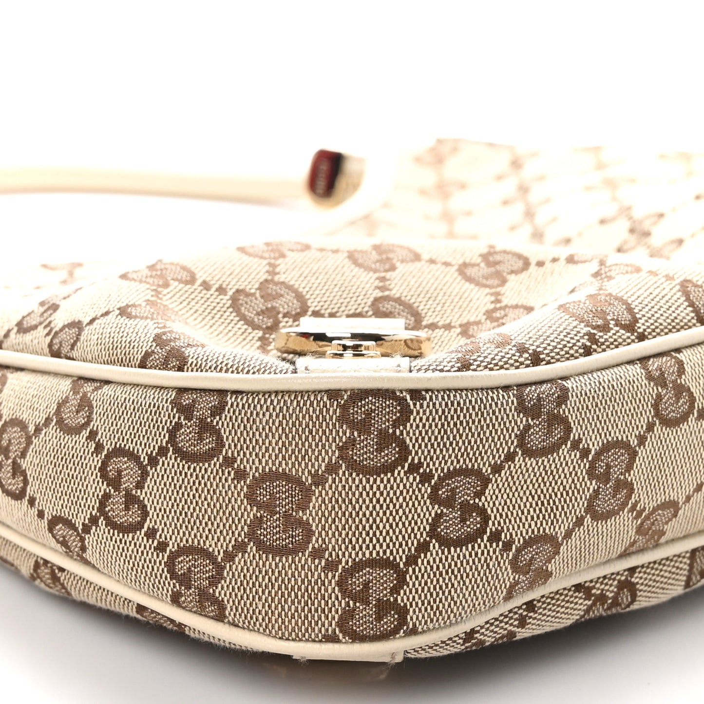 Monogram Medium Abbey D Ring Hobo Off White