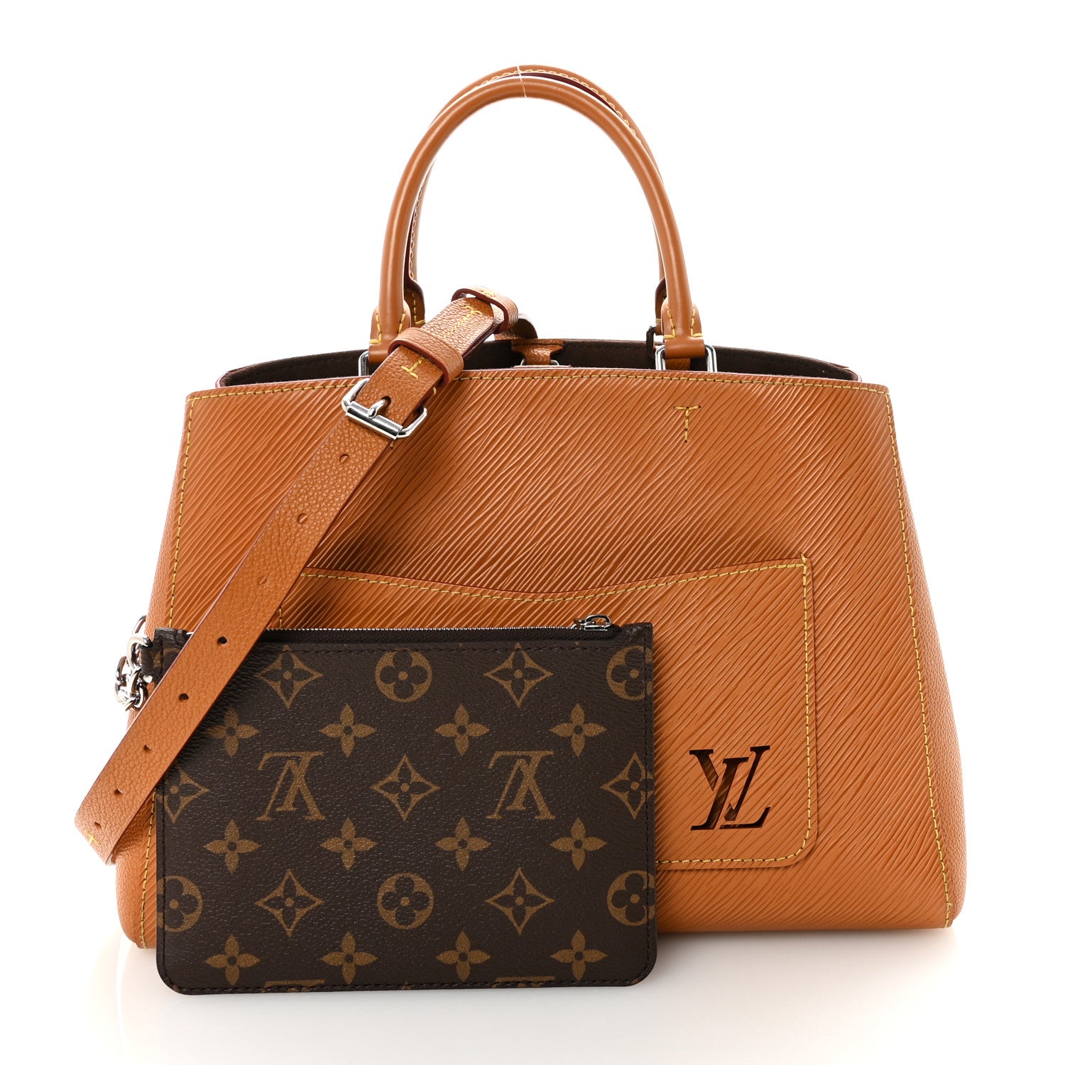 Louis Vuitton Epi Marelle Tote MM Gold Honey 3 of 10