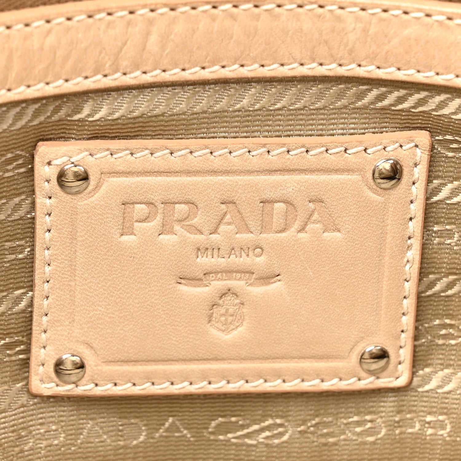 Prada Nappa New Look Tote Beige 6 of 15