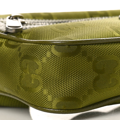 Gucci Econyl Nylon Monogram Off The Grid Belt Bag Juniper Green 9 of 10