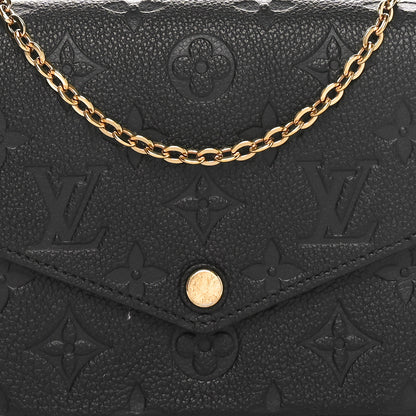 Louis Vuitton Empreinte Pochette Felicie Chain Wallet Black 8 of 10
