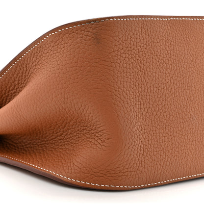 Hermes Taurillon Clemence Jypsiere 28 Gold 10 of 13