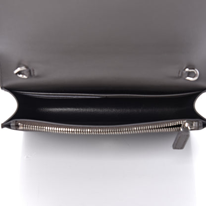 Saint Laurent Grain De Poudre Small Classic Monogram Kate Tassel Chain Wallet Gray 5 of 8