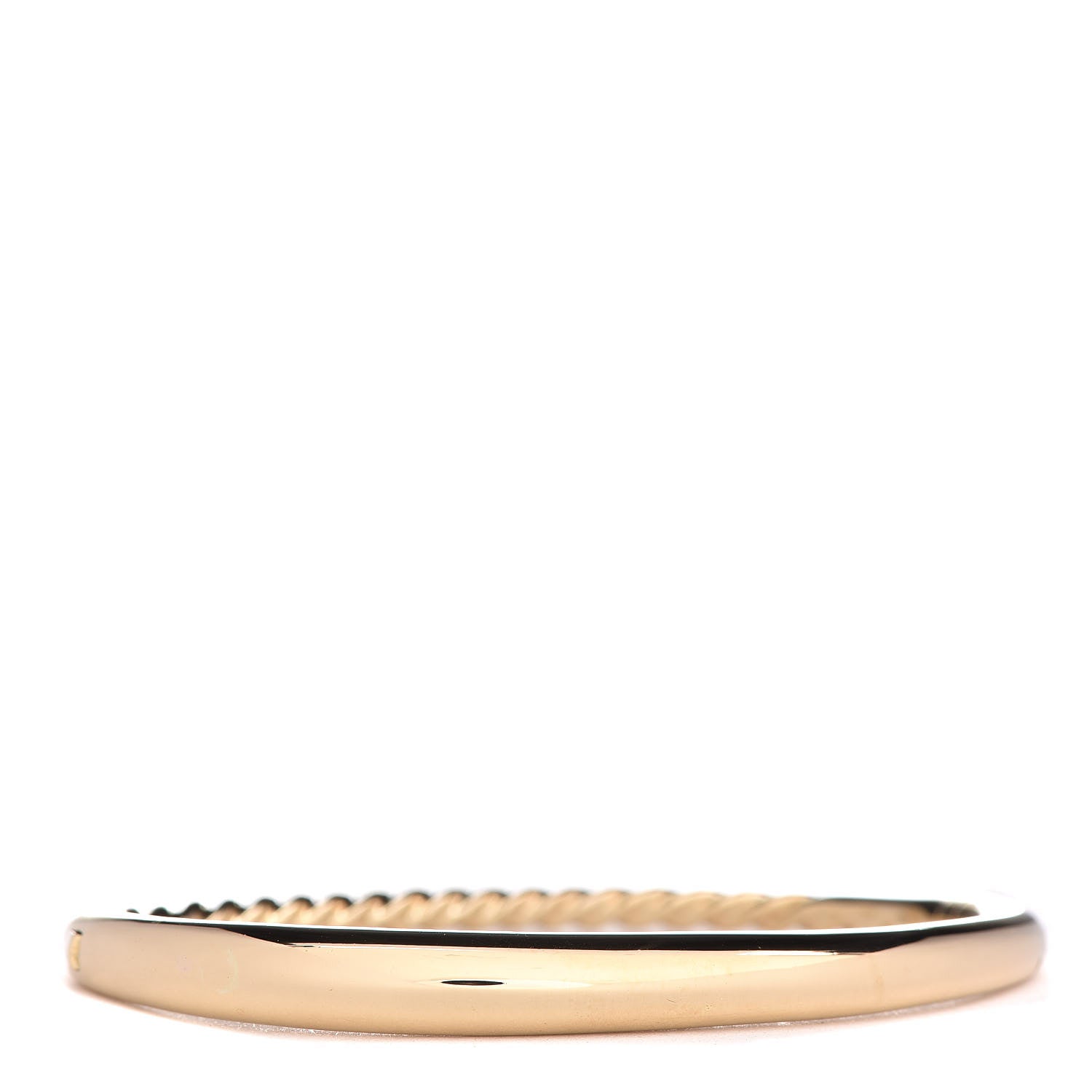 David Yurman 18K Yellow Gold 6.5mm Pure Form Smooth Bracelet 1 of 4