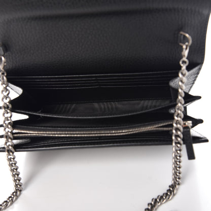 Gucci Calfskin Mini Dionysus Chain Wallet Black 5 of 9