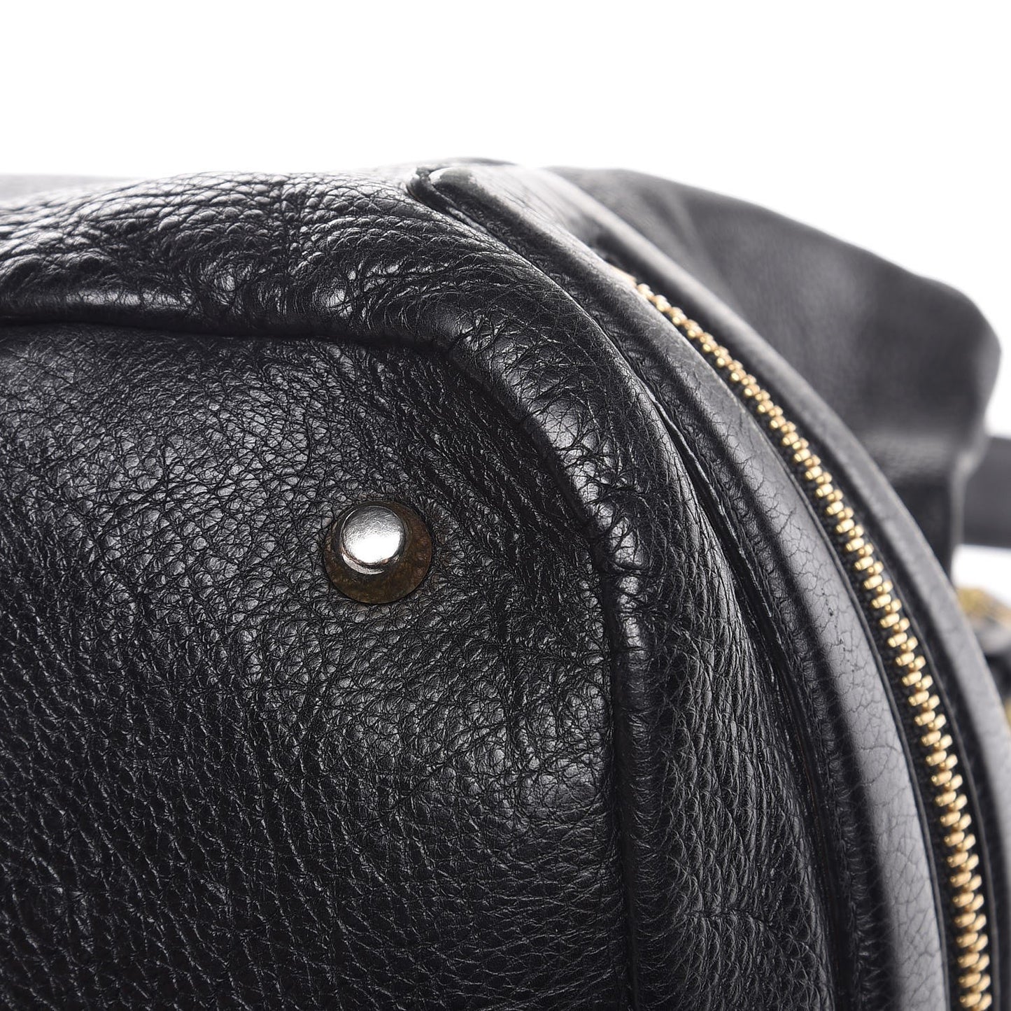 Calfskin Cary Zipped Shoulder Bag Black