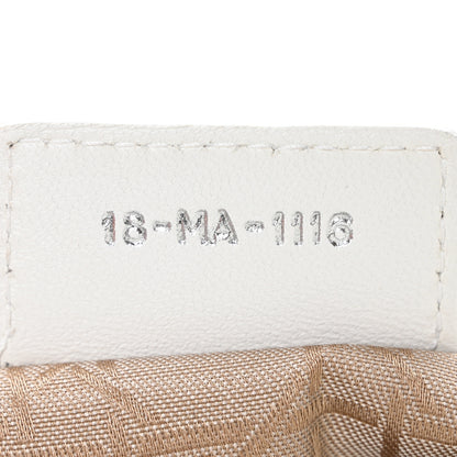 Christian Dior Lambskin Cannage Medium Lady Dior White 7 of 12