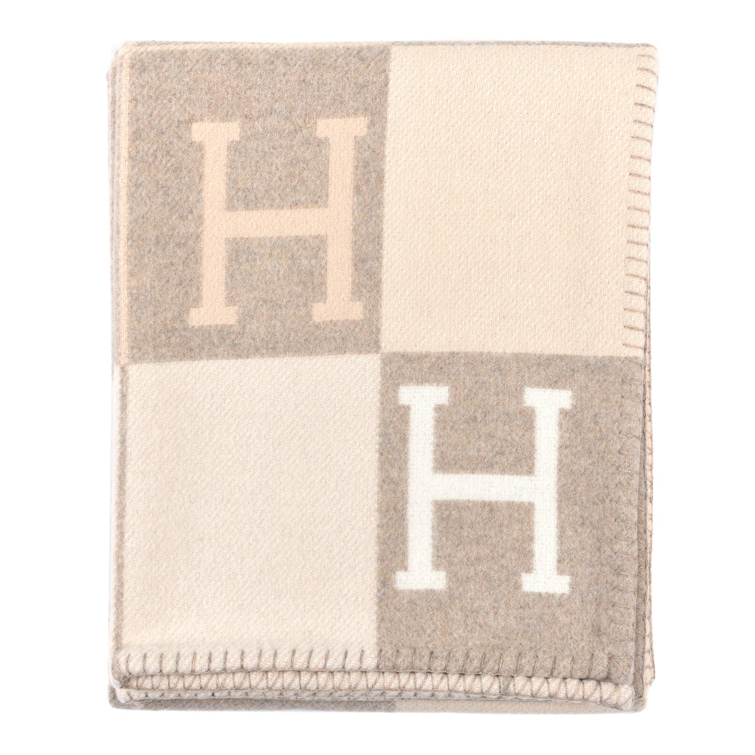 Hermes Wool Cashmere Avalon III Blanket Coco Camomille 1 of 3
