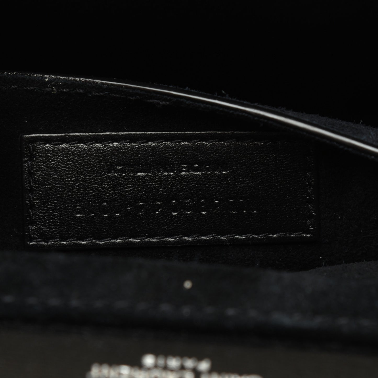 Smooth Calfskin Suede Medium Bellechasse Black