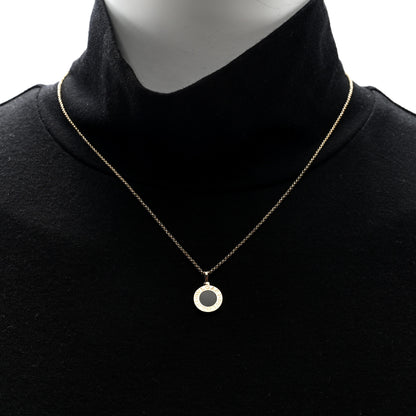 Bulgari 18K Yellow Gold Black Onyx BVLGARI BVLGARI Pendant Necklace 3 of 7