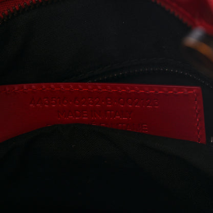 Balenciaga Calfskin Love Perforated Blackout Hardware S City Rouge Profond 6 of 18