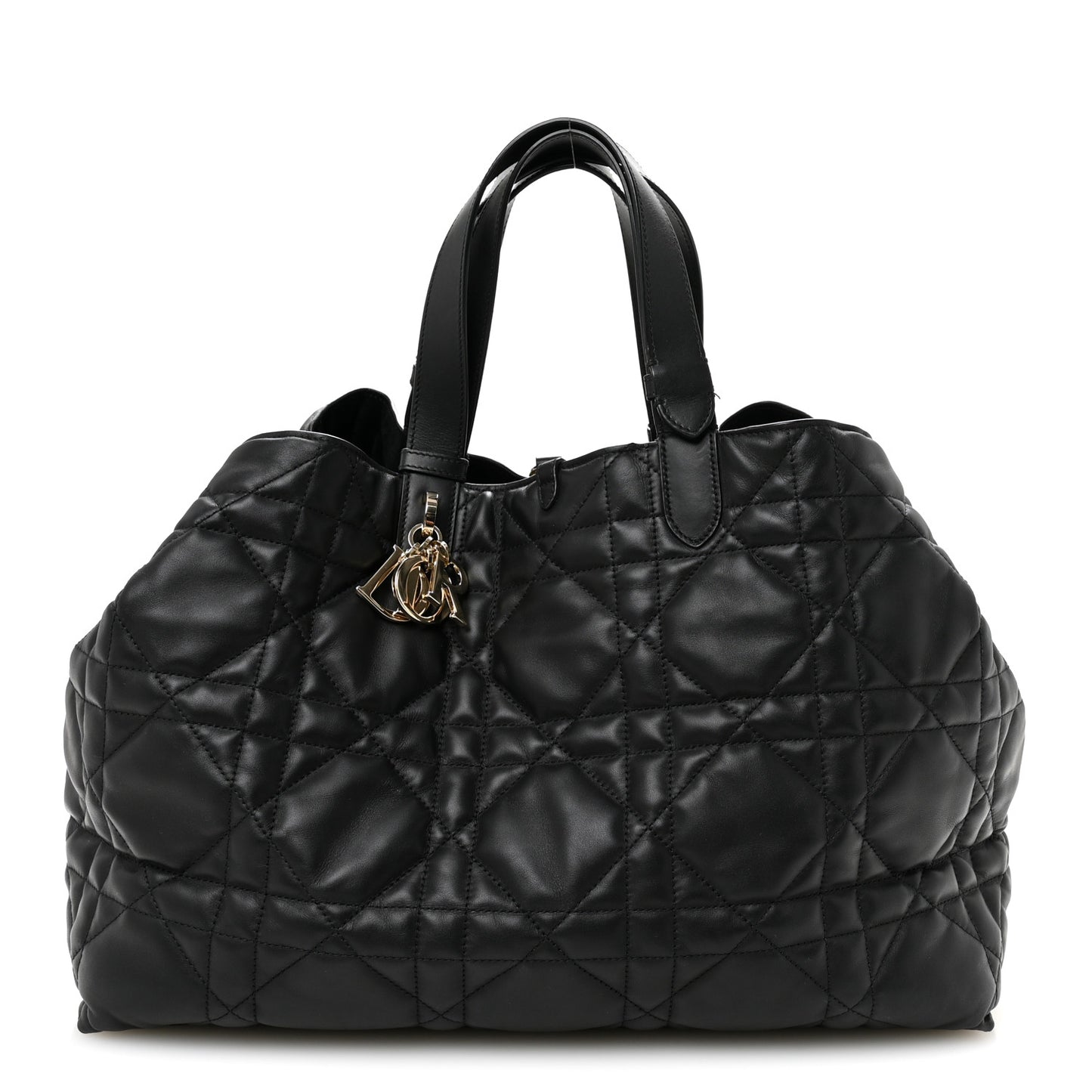 Calfskin Macrocannage Medium Toujours Black