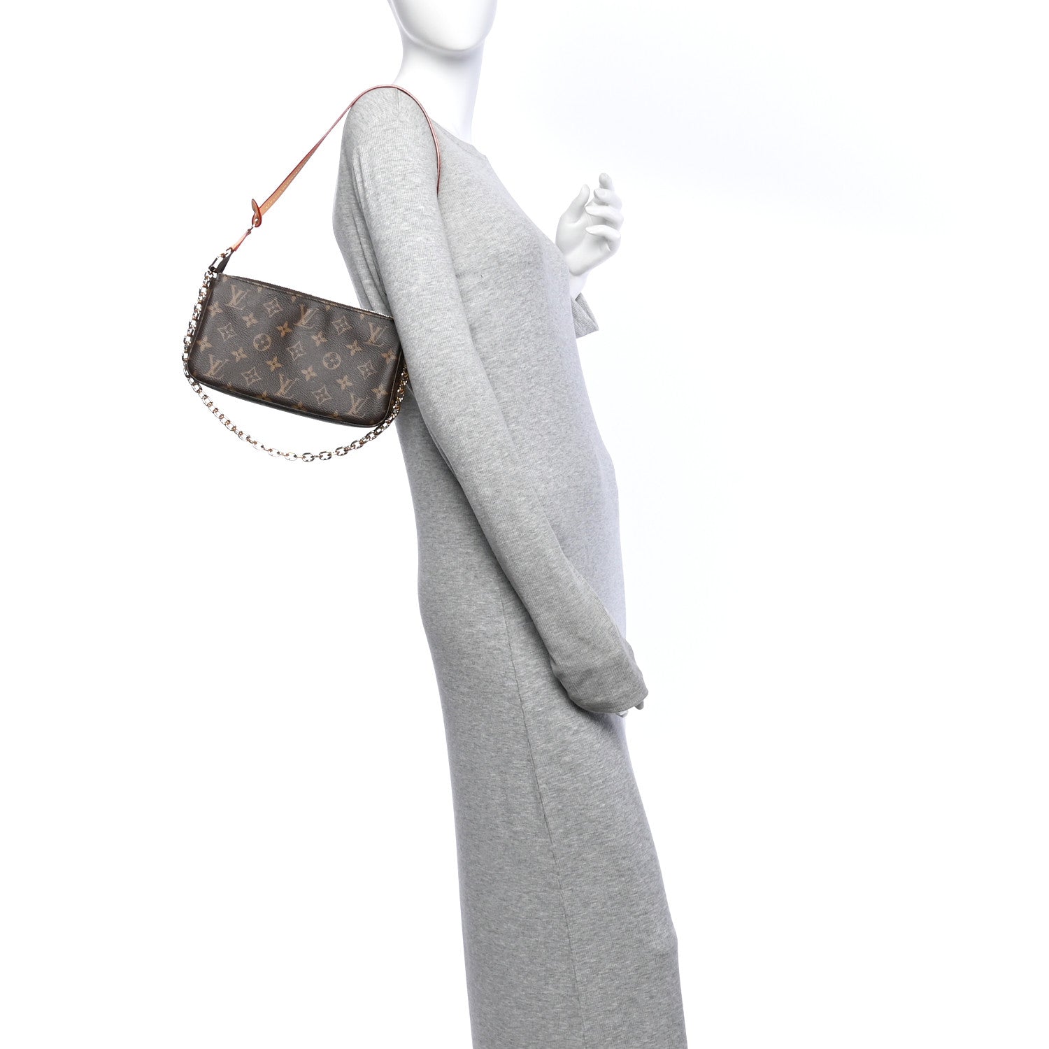 Louis Vuitton Monogram Chain Pochette Accessories 2 of 9