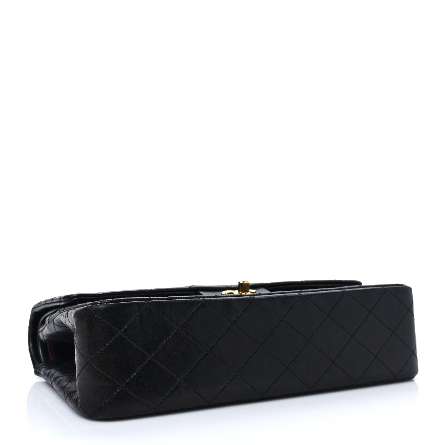 Chanel Lambskin Quilted Medium Double Flap Black 4 of 8