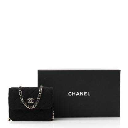 Chanel Jersey Quilted Micro Mini Flap Black 11 of 11